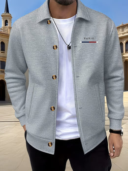 KissICON Luxury Waffle Knit Lapel Jacket Smart Casual Menswear