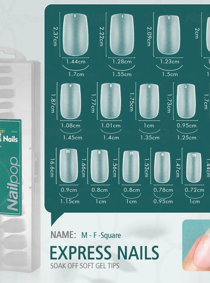 KissICON M-Square-F KissIcon Nailpop Matte Nails 240pcs Press On -