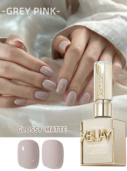 KissICON M045 KissIcon Grey Pink Gel Nail Polish 15ml -