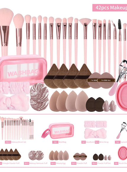 KissICON Maange 42PC Multifunction Makeup Kit With 20 Brushes