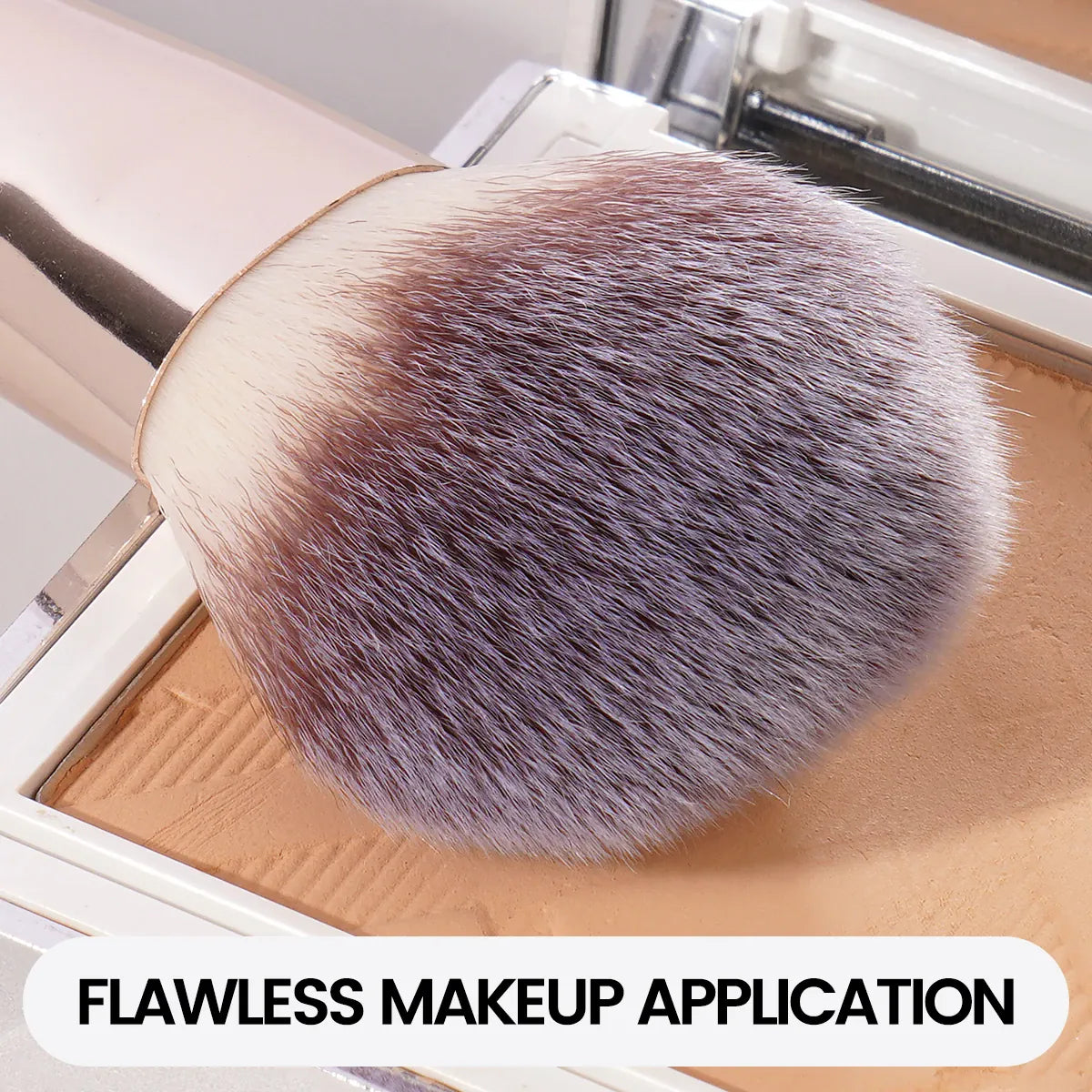 KissICON Maange Seven Piece Makeup Brush Set Bristles -