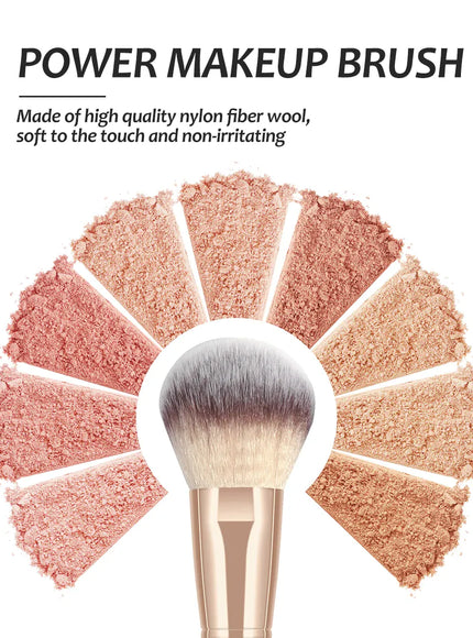 KissICON Maange Seven Piece Makeup Brush Set Bristles -