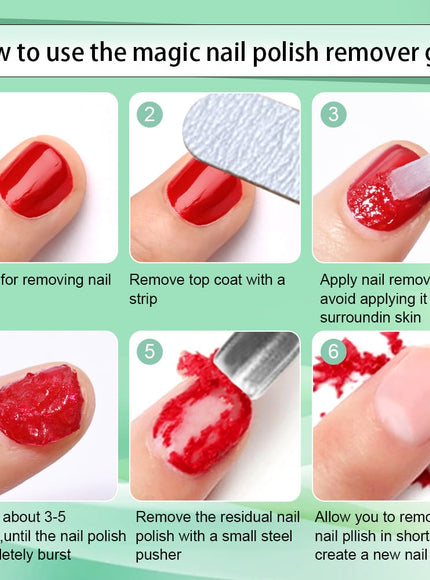 KissICON MAFANAILS 15ml Magic Remover Nail Gel Polish Remover
