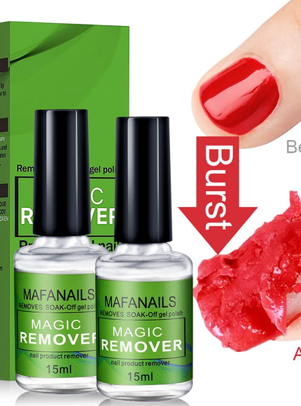 KissICON MAFANAILS 15ml Magic Remover Nail Gel Polish Remover