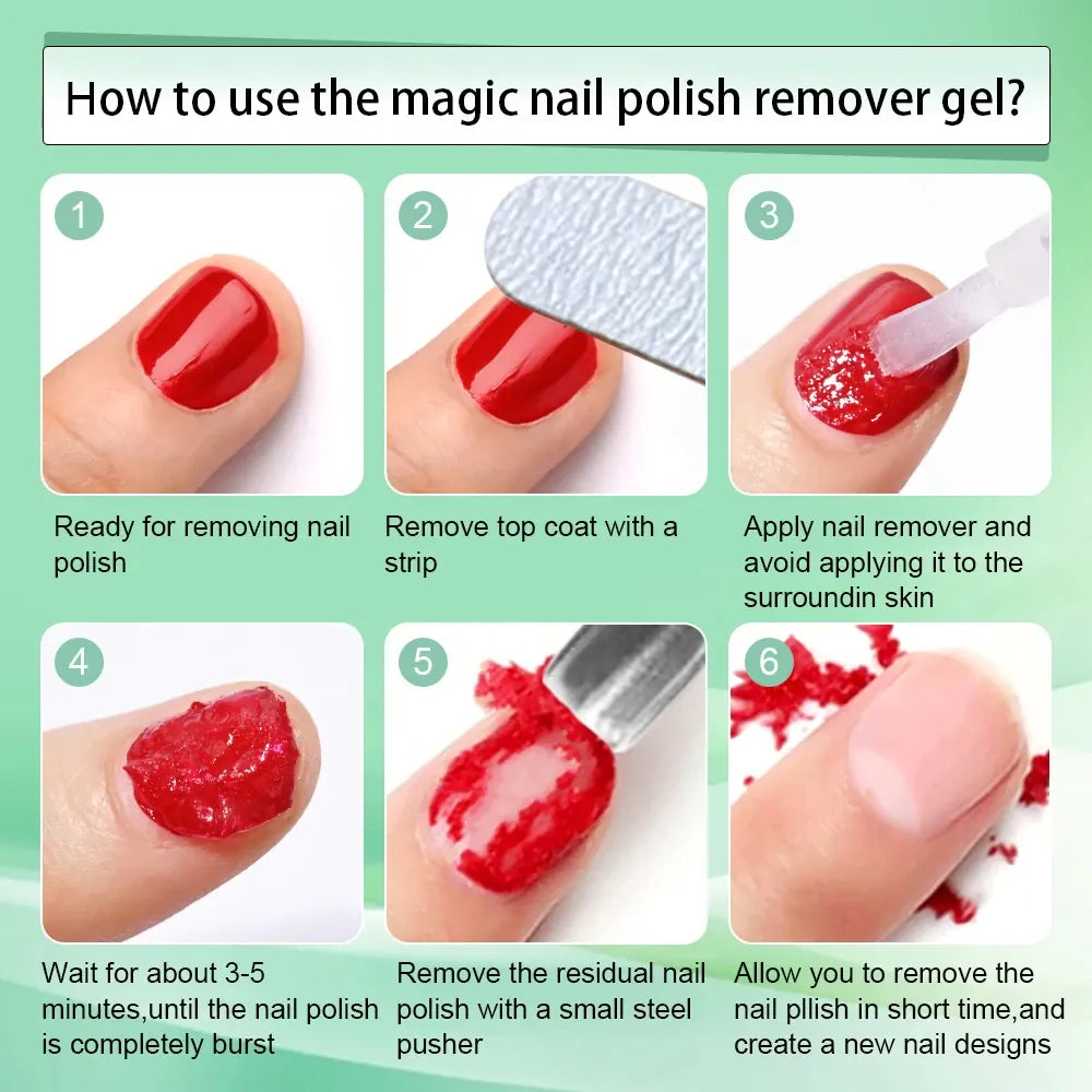 KissICON MAFANAILS 15ml Magic Remover Nail Gel Polish Remover