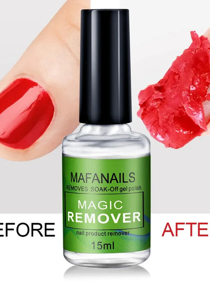 KissICON MAFANAILS 15ml Magic Remover Nail Gel Polish Remover