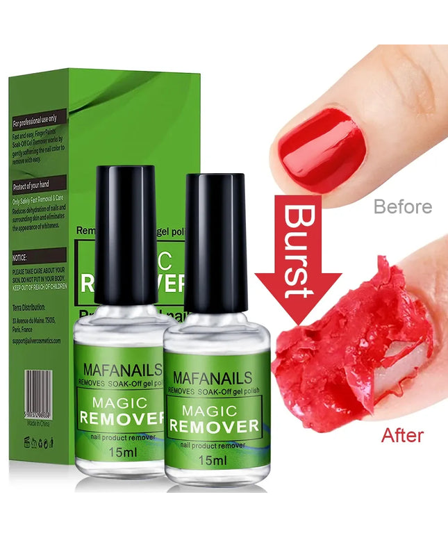 KissICON MAFANAILS 15ml Magic Remover Nail Gel Polish Remover
