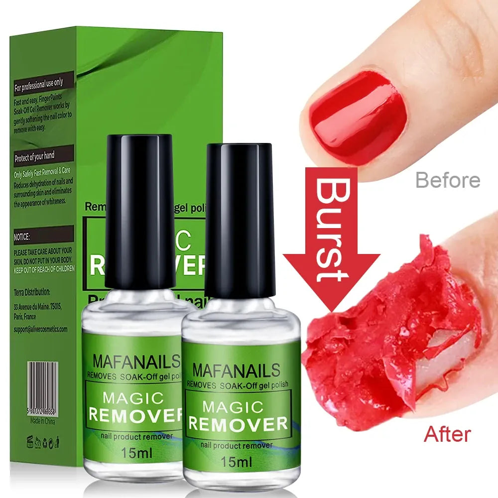 KissICON MAFANAILS 15ml Magic Remover Nail Gel Polish Remover