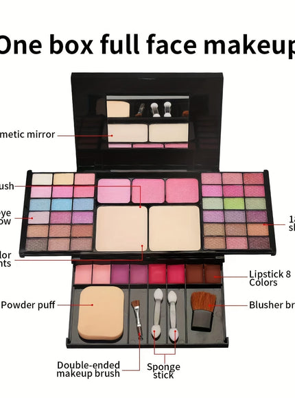 KissICON Makeup Box 49color Full Face Makeup Palette Eyeshadow