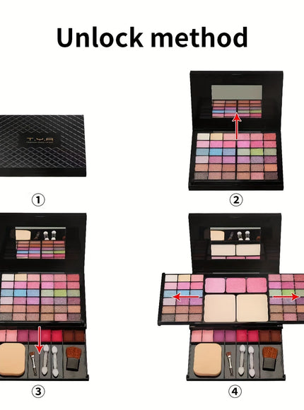 KissICON Makeup Box 49color Full Face Makeup Palette Eyeshadow
