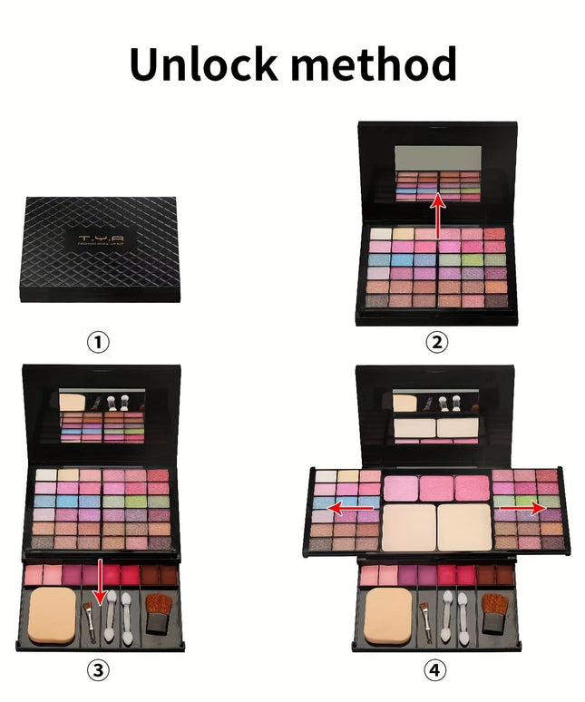 KissICON Makeup Box 49color Full Face Makeup Palette Eyeshadow