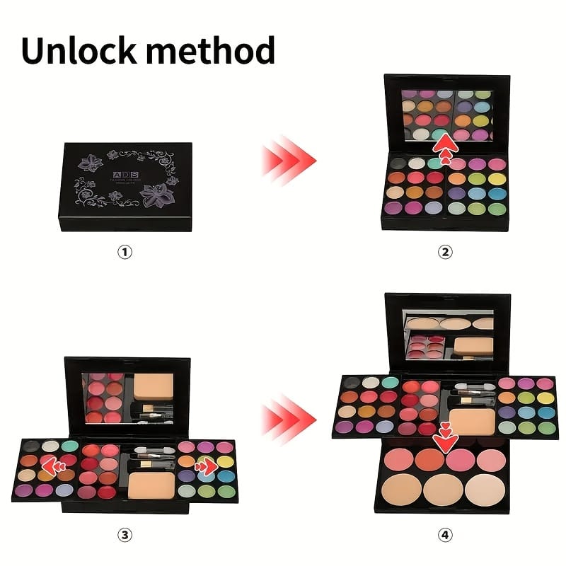 KissICON Makeup Palette Complete 39color Face Makeup Kit Beginners