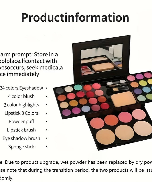 KissICON Makeup Palette Complete 39color Face Makeup Kit Beginners