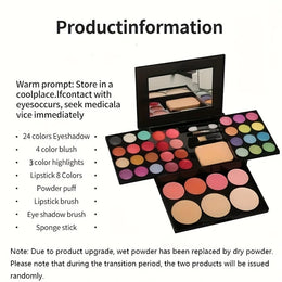 KissICON Makeup Palette Complete 39color Face Makeup Kit Beginners
