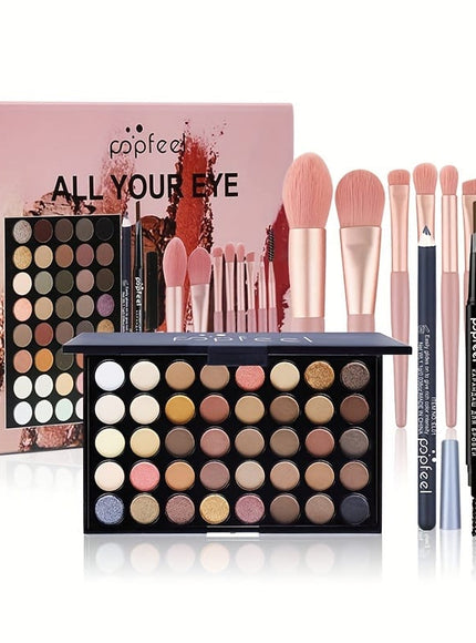 KissICON makeup set 40color Eyeshadow Kit Makeup Mascara Liner