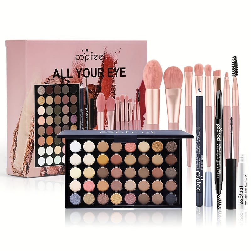 KissICON makeup set 40color Eyeshadow Kit Makeup Mascara Liner