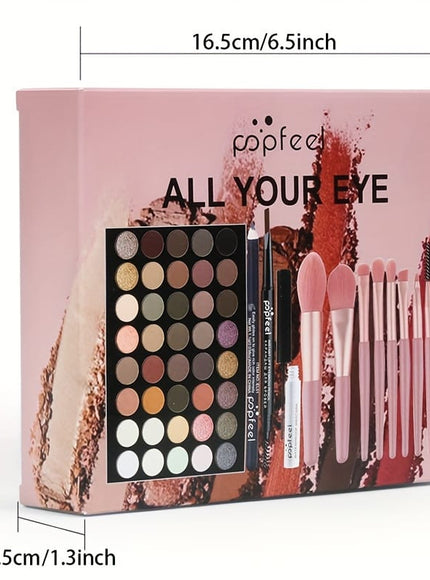 KissICON makeup set 40color Eyeshadow Kit Makeup Mascara Liner