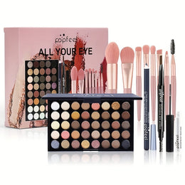 KissICON makeup set 40color Eyeshadow Kit Makeup Mascara Liner