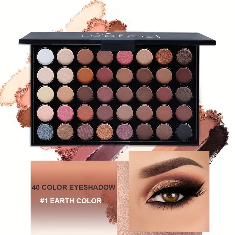 KissICON makeup set 40color Eyeshadow Kit Makeup Mascara Liner