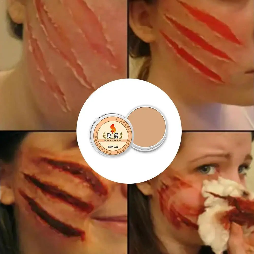 KissICON Makeup Wax Sealer Halloween Makeup Scar Wax Halloween Special Wound Modeling Skin Wax Special Makeup kit
