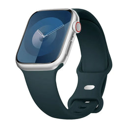KissICON Mallard Green / China Mainland / 40 41 42(S11-10) S-M Silicone Strap For Apple Watch Bands 40mm 44mm 46mm 45mm 41mm 49mm 42 Correa Bracelet iWatch series ultra3 2 7 8 9 se 10 11 band
