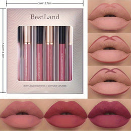 KissICON 💋 Matte Lipstick And Lip Liner Set -