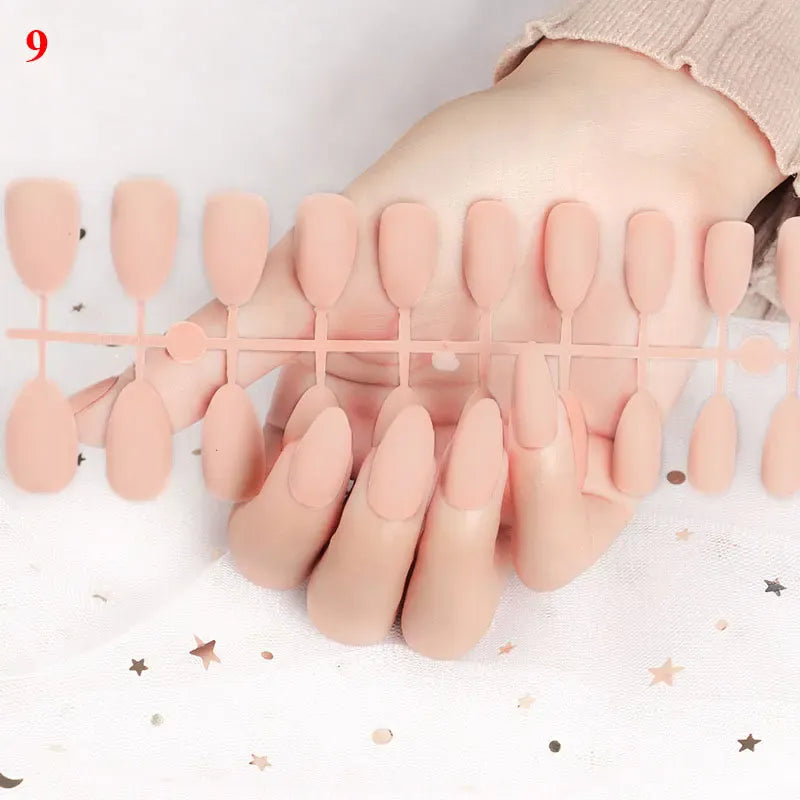 KissICON Matte Press On Fake Nails 24Pcs Full Cover