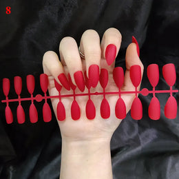 KissICON Matte Press On Fake Nails 24Pcs Full Cover