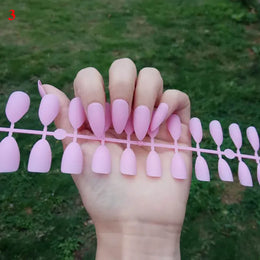 KissICON Matte Press On Fake Nails 24Pcs Full Cover