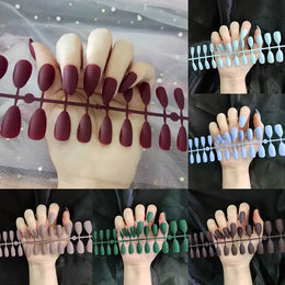 KissICON Matte Press On Fake Nails 24Pcs Full Cover