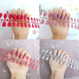 KissICON Matte Press On Fake Nails 24Pcs Full Cover
