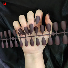 KissICON Matte Press On Fake Nails 24Pcs Full Cover
