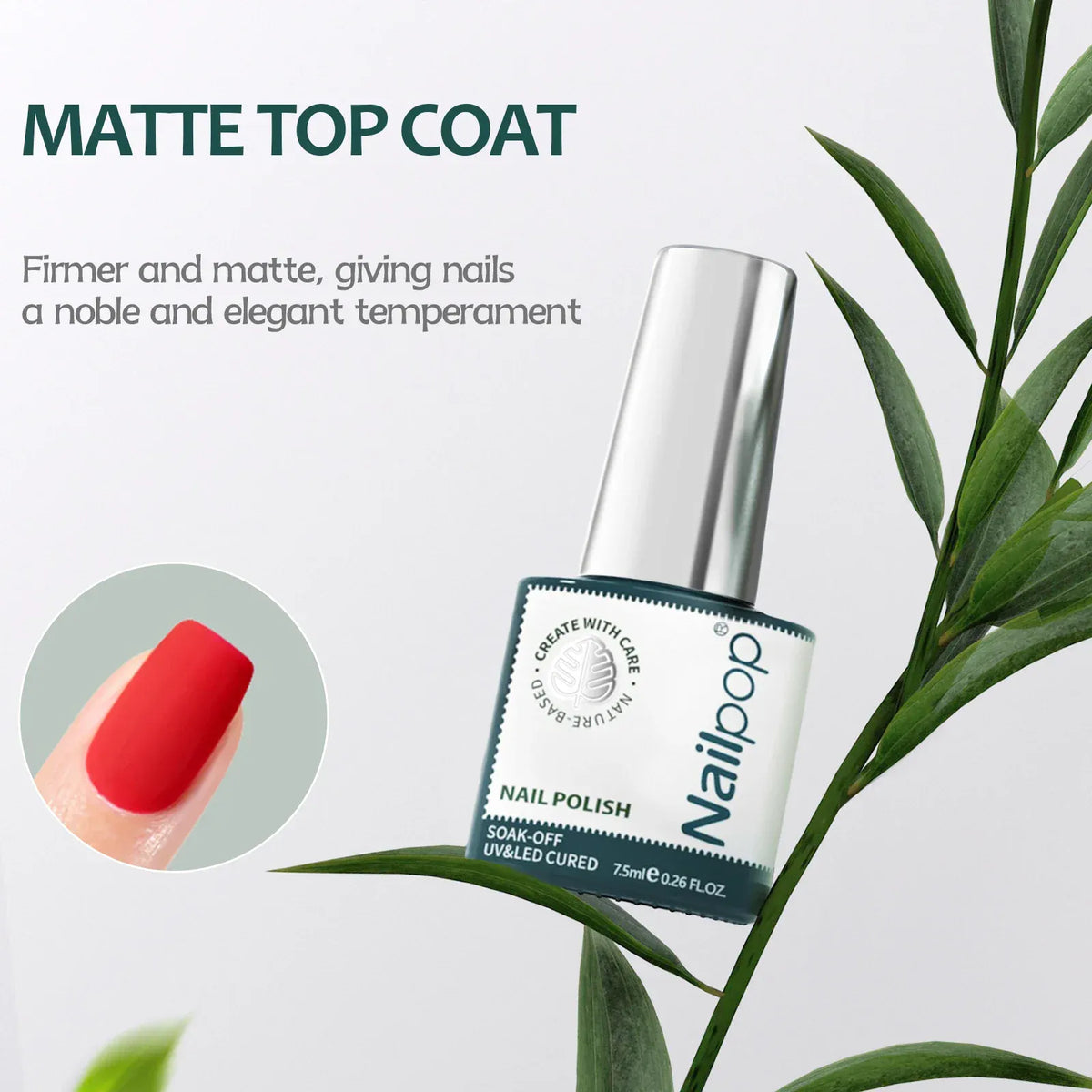 KissICON MATTE TOP COAT Kiss Icon Nailpop Gel Liner Polish 8ml Colors
