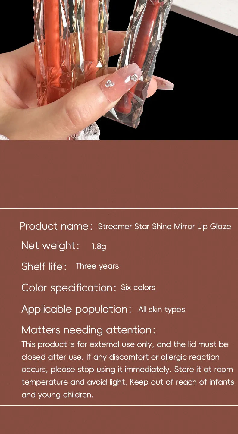 KissICON Maxfine Lip Gloss Hydrating Long Lasting Waterproof Shine