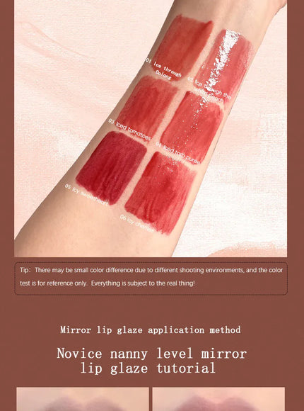 KissICON Maxfine Lip Gloss Hydrating Long Lasting Waterproof Shine