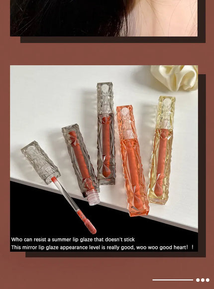 KissICON Maxfine Lip Gloss Hydrating Long Lasting Waterproof Shine
