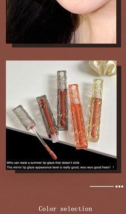 KissICON Maxfine Lip Gloss Hydrating Long Lasting Waterproof Shine