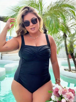 KissICON May Senman Directional Women's One-piece Swimsuit