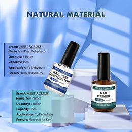 KissICON MEET ACROSS 15ml Glass Bottle Nail Primer Nail