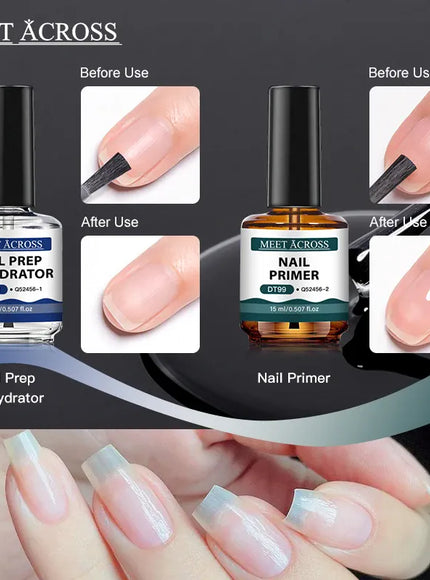 KissICON MEET ACROSS 15ml Glass Bottle Nail Primer Nail