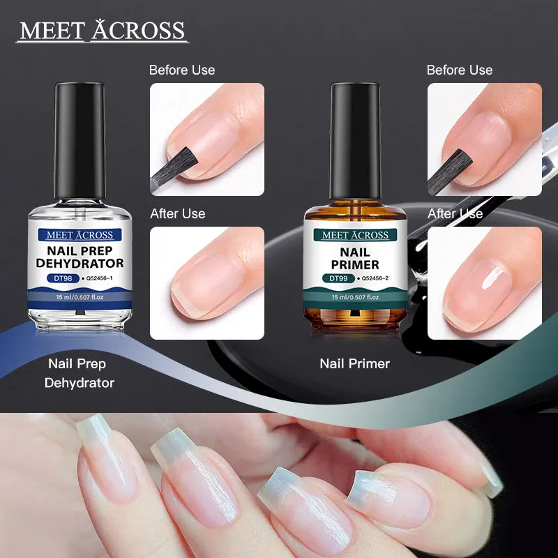 KissICON MEET ACROSS 15ml Glass Bottle Nail Primer Nail