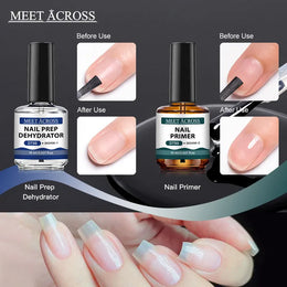 KissICON MEET ACROSS 15ml Glass Bottle Nail Primer Nail