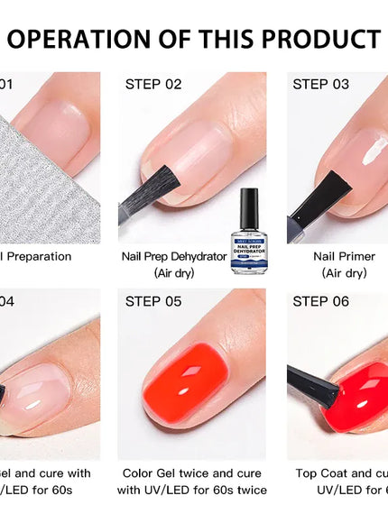 KissICON MEET ACROSS 15ml Glass Bottle Nail Primer Nail