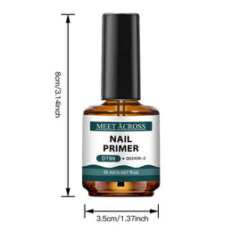 KissICON MEET ACROSS 15ml Glass Bottle Nail Primer Nail