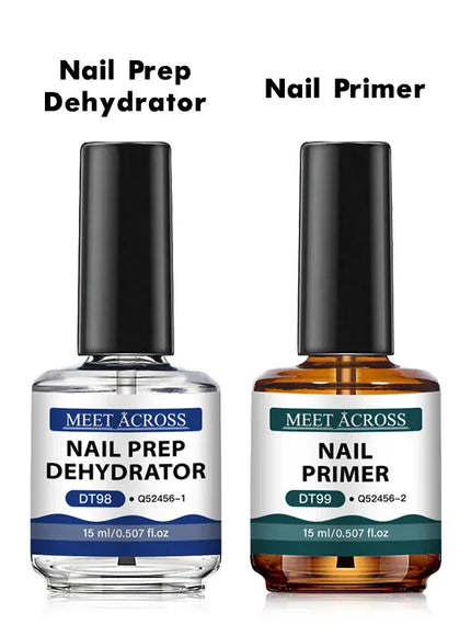 KissICON MEET ACROSS 15ml Glass Bottle Nail Primer Nail