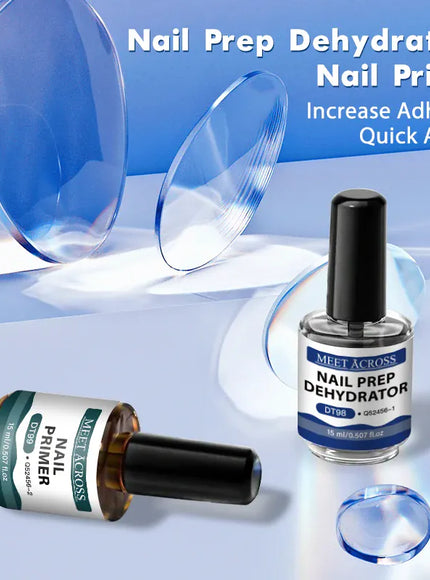KissICON MEET ACROSS 15ml Glass Bottle Nail Primer Nail