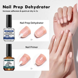 KissICON MEET ACROSS 15ml Glass Bottle Nail Primer Nail