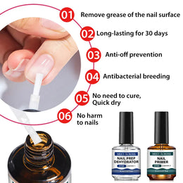 KissICON MEET ACROSS 15ml Glass Bottle Nail Primer Nail