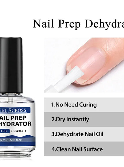 KissICON MEET ACROSS 15ml Glass Bottle Nail Primer Nail