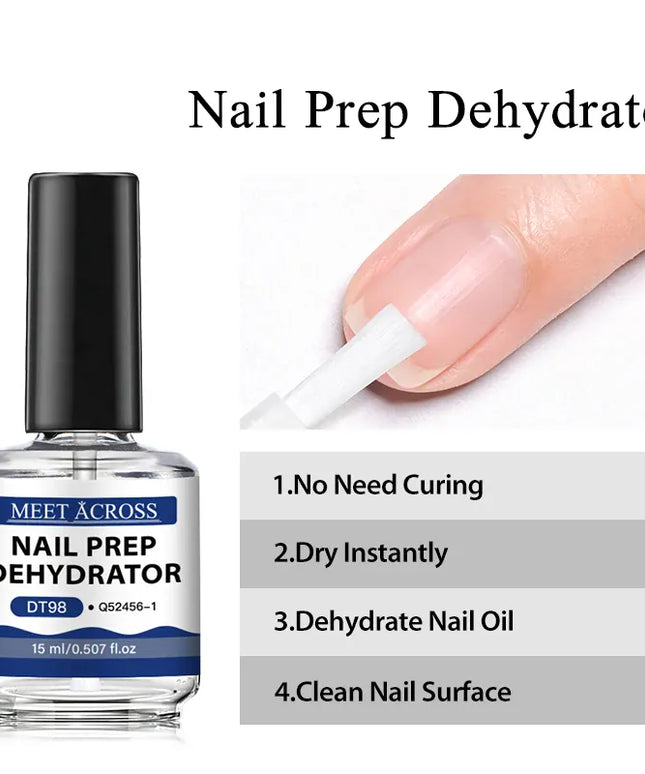 KissICON MEET ACROSS 15ml Glass Bottle Nail Primer Nail